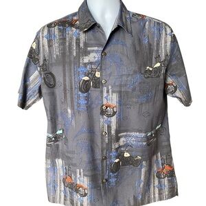 HARLEY-DAVIDSON Motorcycle Button Down Collared Shirt Men M Medium
